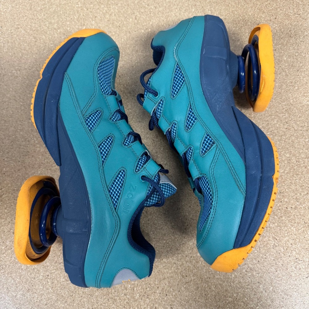 Z-Coil Freedom Classic Mens 11 Teal Navy Orange Orthopedic Spring Shoes slip res